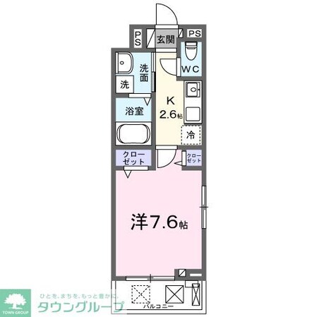 グリーナブル若葉Iの物件間取画像